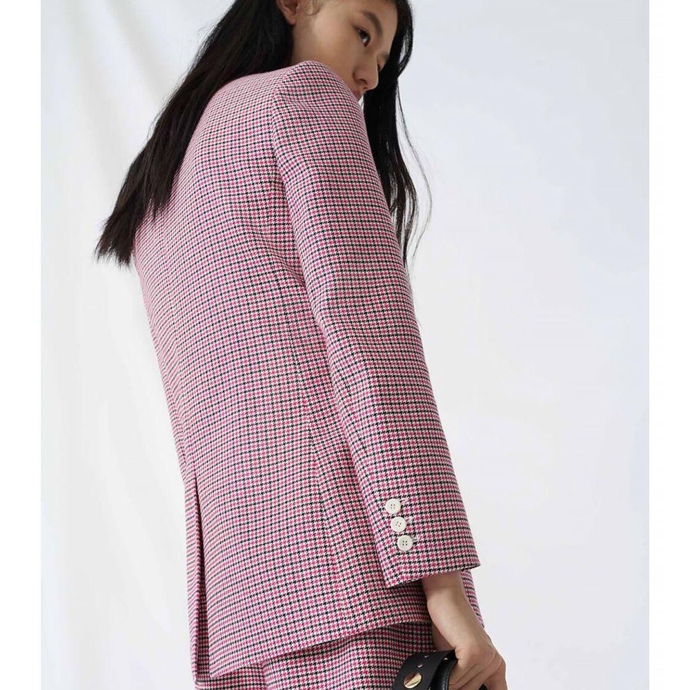Maje Vic houndstooth Suit Set (Jacket + Shorts) - Picture 7 of 7